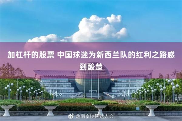 加杠杆的股票 中国球迷为新西兰队的红利之路感到酸楚