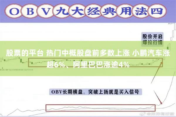 股票的平台 热门中概股盘前多数上涨 小鹏汽车涨超6%、阿里巴巴涨逾4%