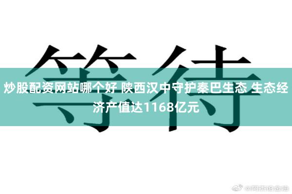 炒股配资网站哪个好 陕西汉中守护秦巴生态 生态经济产值达1168亿元