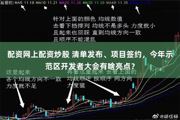 配资网上配资炒股 清单发布、项目签约，今年示范区开发者大会有啥亮点？